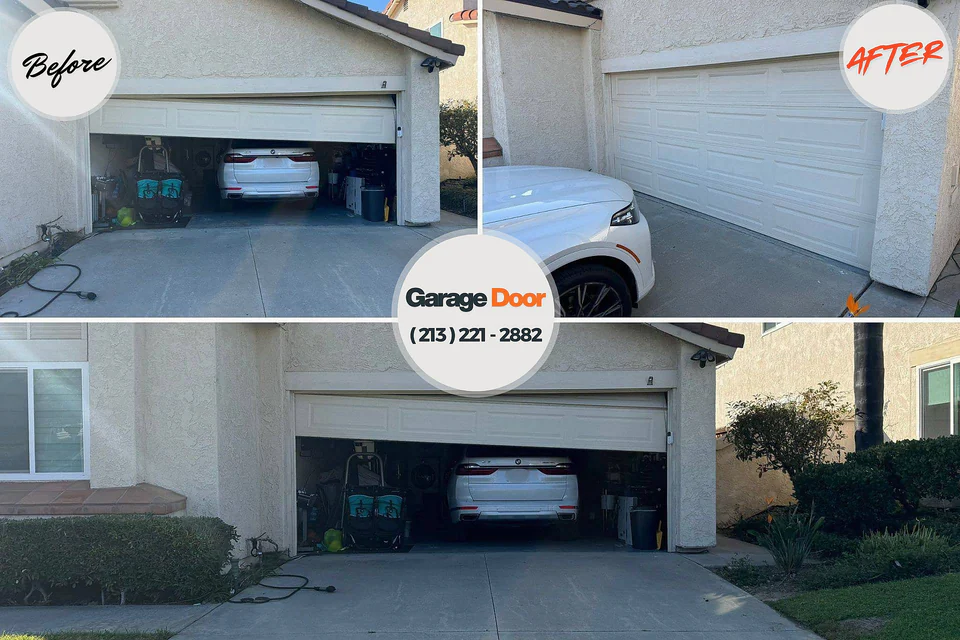 Before and after: garage door repair Margaret, AL